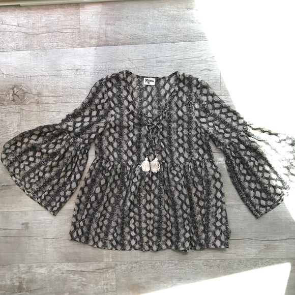 Show Me Your MuMu Tops - Show Me Your Mumu Poet Tie Top S